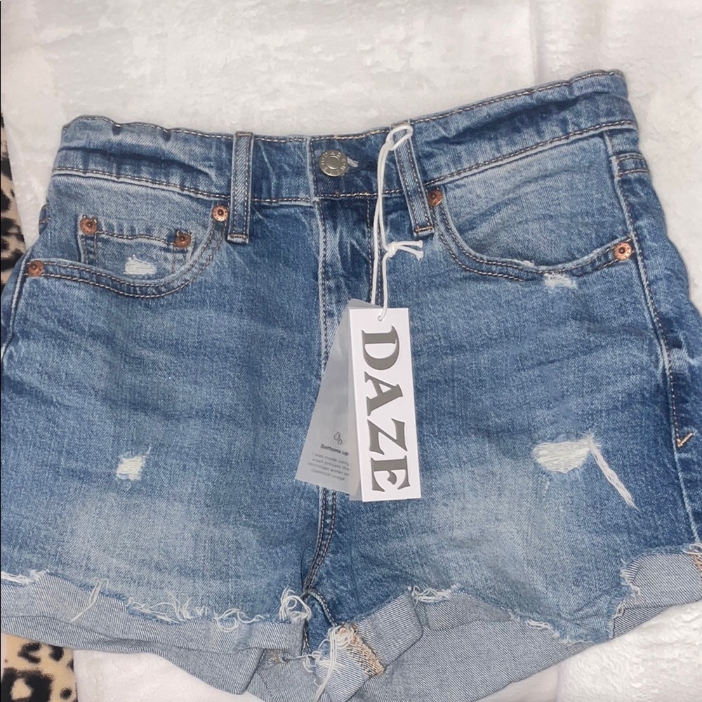 Women's Blue Denim Shorts